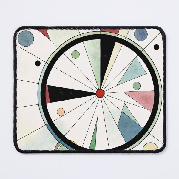 Item preview, Abstract Colorful bike wheel art. Kandinsky inspired designed and sold by Pedal Canvas.