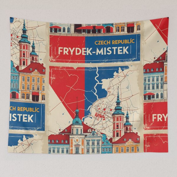 Item preview, Frydek Mistek Cezch Republic 1950s Retro Poster Tourism designed and sold by TravelersGems.