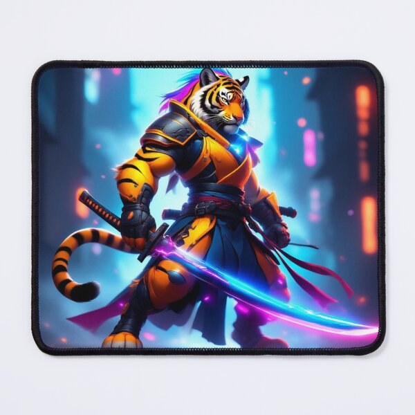 Item preview, Tiger Ninja Warrior with Katana designed and sold by SweetRossel.