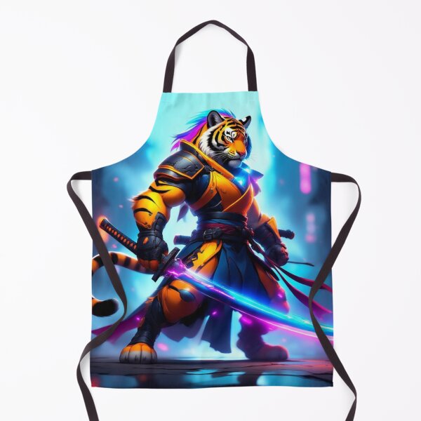 Item preview, Tiger Ninja Warrior with Katana designed and sold by SweetRossel.