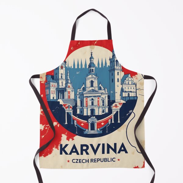 Item preview, Karvina Cezch Republic 1950s Retro Poster Tourism designed and sold by TravelersGems.