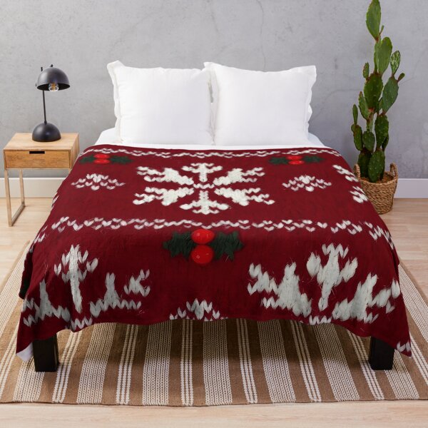Item preview, Christmas theme, Knitted Fabric-look Texture, Red Background (image size 8320x12480) designed and sold by Digital-Davinci.