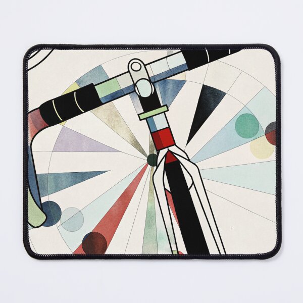 Item preview, Abstract Colorful road bike handle bar II art. Kandinsky inspired designed and sold by Pedal Canvas.