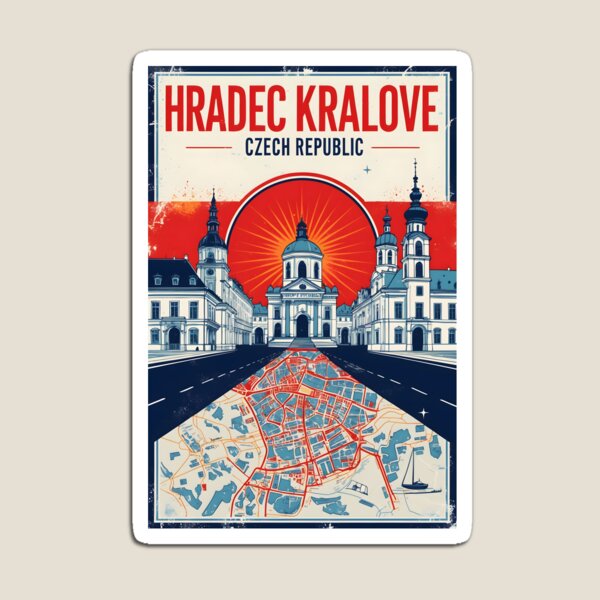 Item preview, Hradec Kralove Cezch Republic 1950s Retro Poster Tourism designed and sold by TravelersGems.