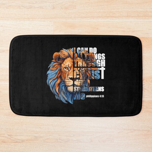 Item preview, Christian I Can Do All Things Through Christ Lion Faith designed and sold by JanieLucia.