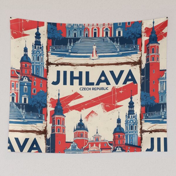 Item preview, Jihlava Cezch Republic 1950s Retro Poster Tourism designed and sold by TravelersGems.