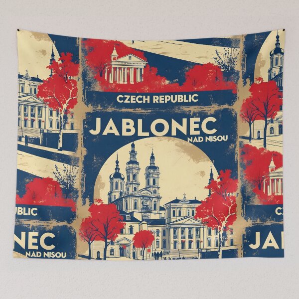 Item preview, Jablonec Nad Nisou Cezch Republic 1950s Retro Poster Tourism designed and sold by TravelersGems.