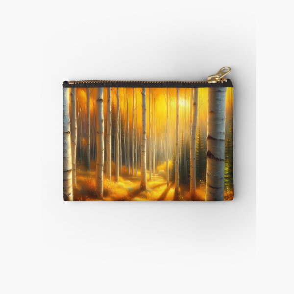 Item preview, Autumn Radiance Golden Aspen Forest Oil Painting designed and sold by apeles68.