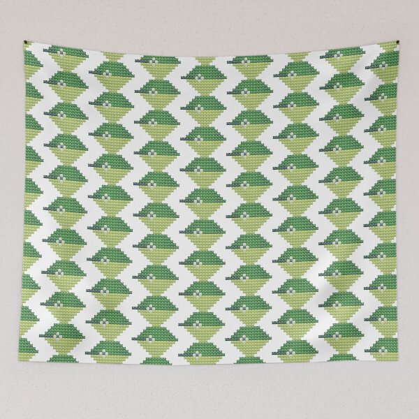 Item preview, cross-stitch of a Japanese White-eye designed and sold by hichili-dori.