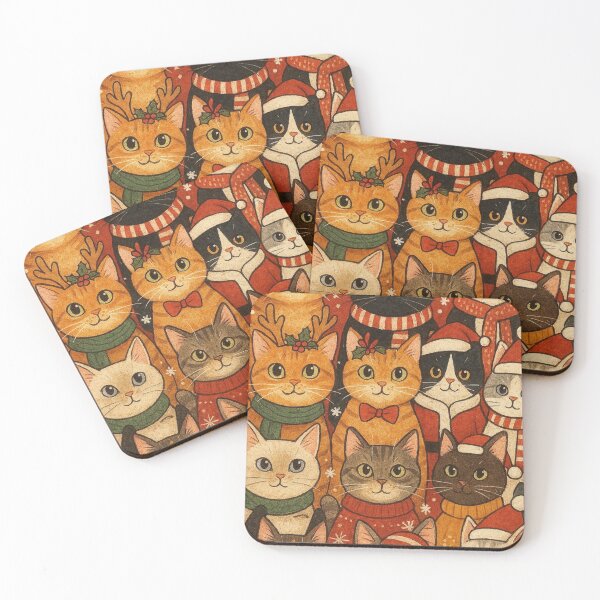 Item preview, Festive Feline Frenzy – Christmas Cats Galore designed and sold by ZEYCAT.