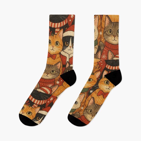 Item preview, Festive Feline Frenzy – Christmas Cats Galore designed and sold by ZEYCAT.