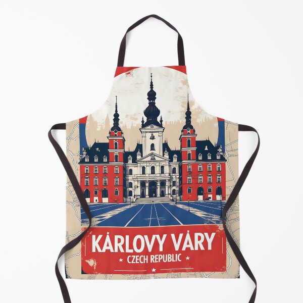 Item preview, Karlovy Vary Cezch Republic 1950s Retro Poster Tourism designed and sold by TravelersGems.