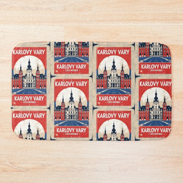 Item preview, Karlovy Vary Cezch Republic 1950s Retro Poster Tourism designed and sold by TravelersGems.