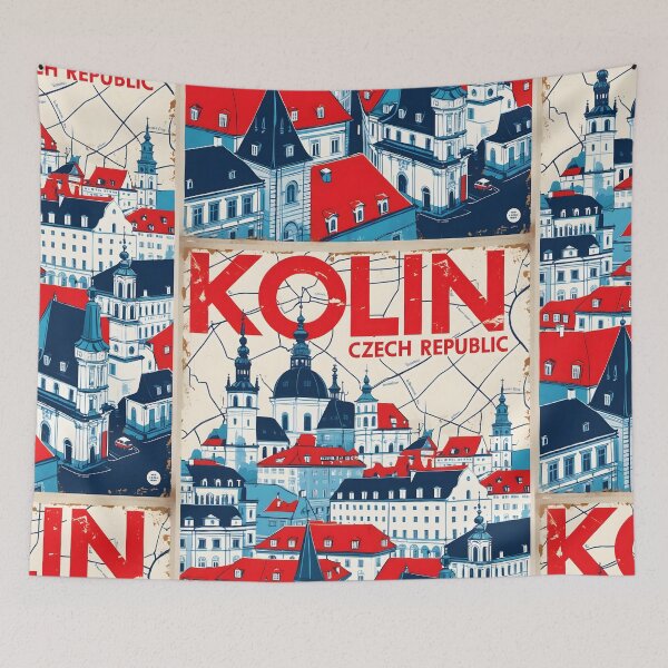 Item preview, Kolin Cezch Republic 1950s Retro Poster Tourism designed and sold by TravelersGems.