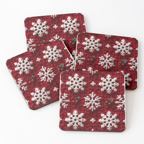 Item preview, Christmas theme, Knitted Fabric-look Texture, Red Background (image size 8320x12480) designed and sold by Digital-Davinci.
