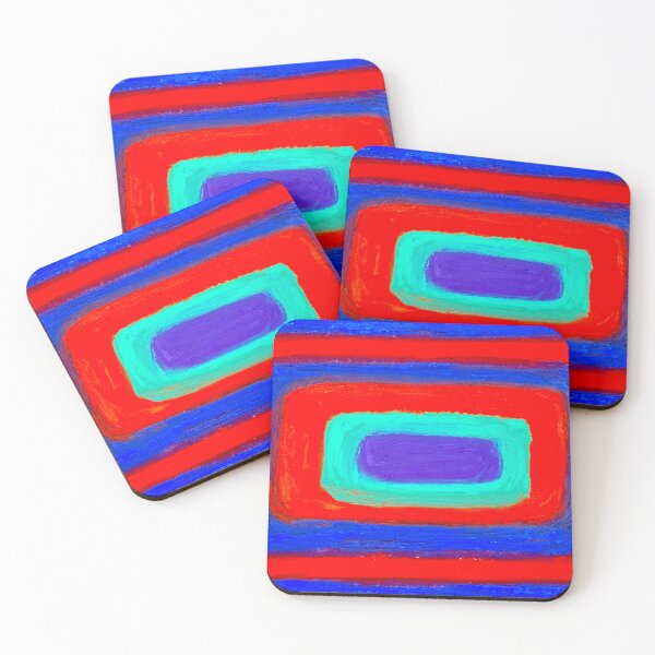 Item preview, abstract in red and blue designed and sold by Tereza Pilar  Art.