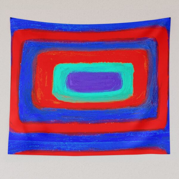 Item preview, abstract in red and blue designed and sold by Tereza Pilar  Art.