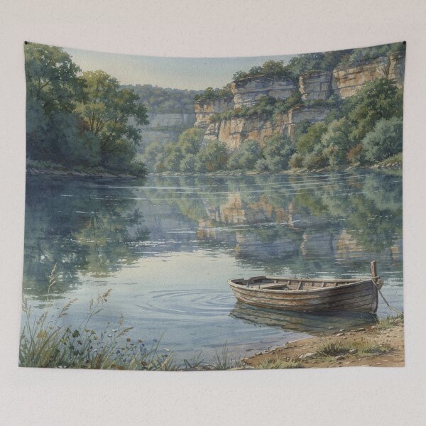 Item preview, Riverbank of the Lot (Lot department - France) designed and sold by jefboutique6150.