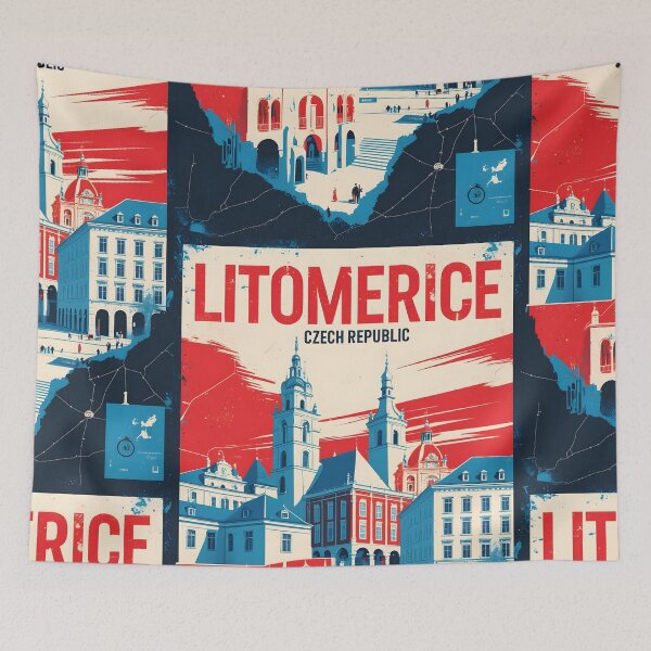 Item preview, Litomerice Cezch Republic 1950s Retro Poster Tourism designed and sold by TravelersGems.