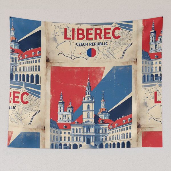 Item preview, Liberec Cezch Republic 1950s Retro Poster Tourism designed and sold by TravelersGems.