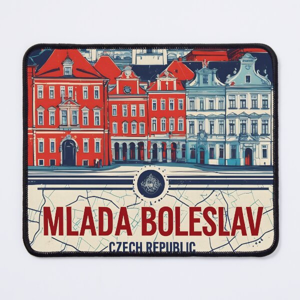 Item preview, Mlada Boleslav Cezch Republic 1950s Retro Poster Tourism designed and sold by TravelersGems.