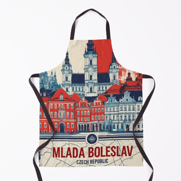 Item preview, Mlada Boleslav Cezch Republic 1950s Retro Poster Tourism designed and sold by TravelersGems.