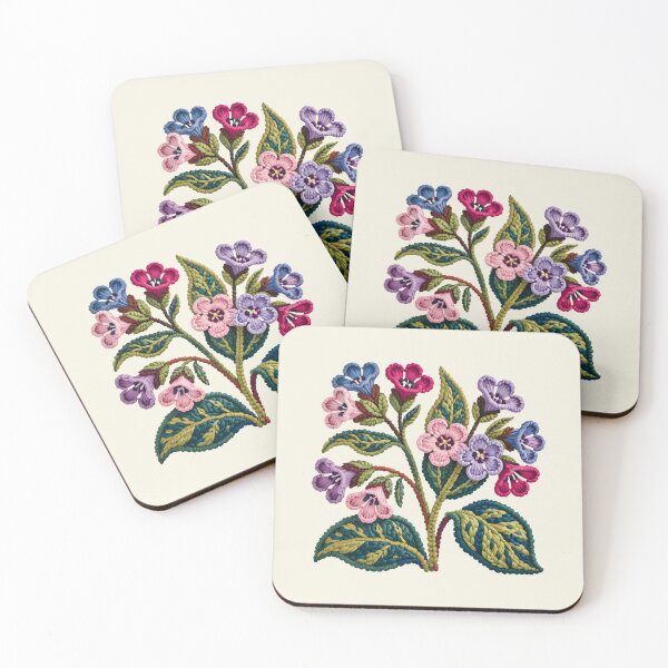 Item preview, Rug Hooking-Pulmonaria Vintage Botanical designed and sold by JessArty ⭐⭐⭐⭐⭐.