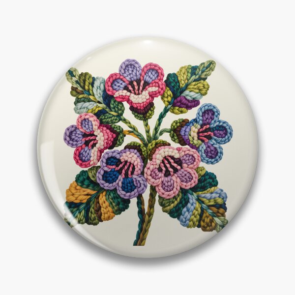 Item preview, Rug Hooking-Pulmonaria Flowers Cozy Fiber Art designed and sold by JessArty ⭐⭐⭐⭐⭐.