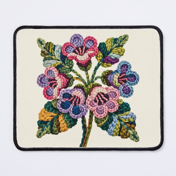 Item preview, Rug Hooking-Pulmonaria Flowers Cozy Fiber Art designed and sold by JessArty ⭐⭐⭐⭐⭐.