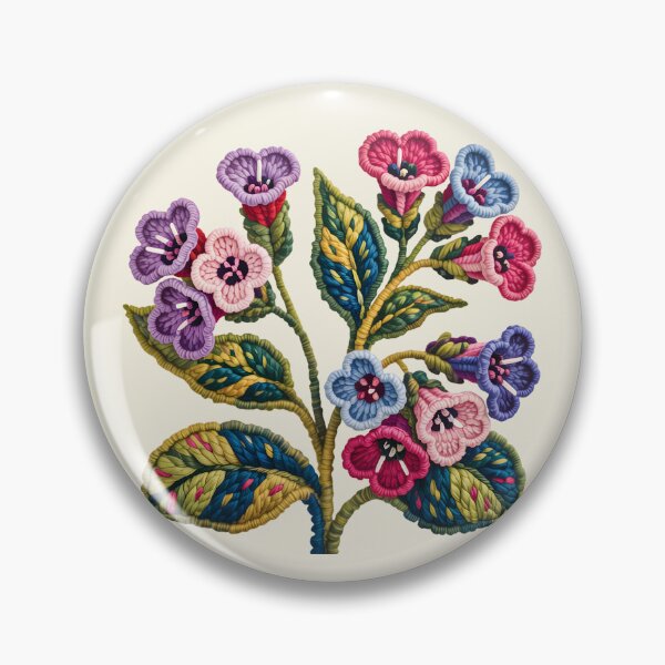 Item preview, Rug Hooking-Pulmonaria Cottagecore Bouquet designed and sold by JessArty ⭐⭐⭐⭐⭐.