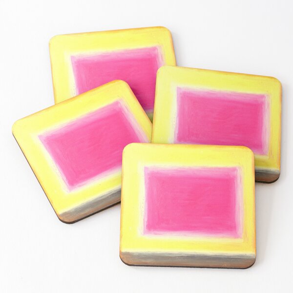 Item preview, abstract in pink and yellow designed and sold by Tereza Pilar  Art.