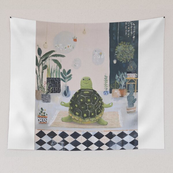 Item preview, Yoga Meditating Tortoise in Indoor Garden designed and sold by lautir.