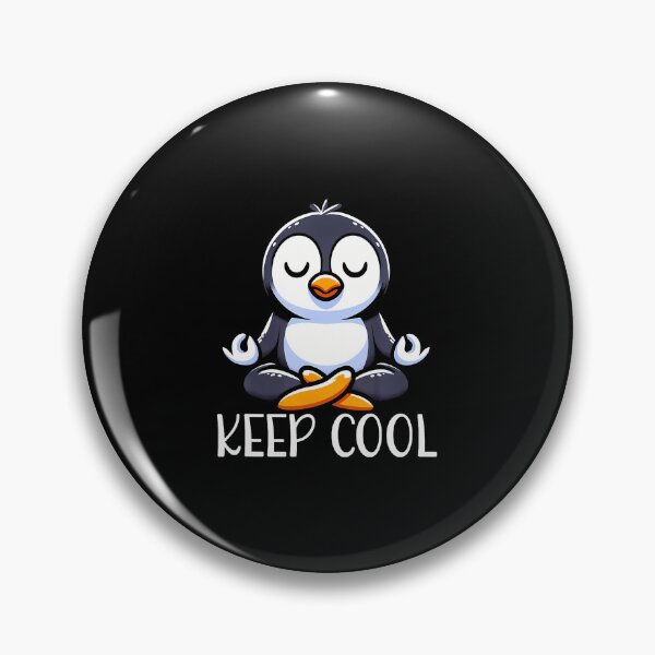 Item preview, Penguin Keep Cool Yoga Meditation designed and sold by AlicaMonica.