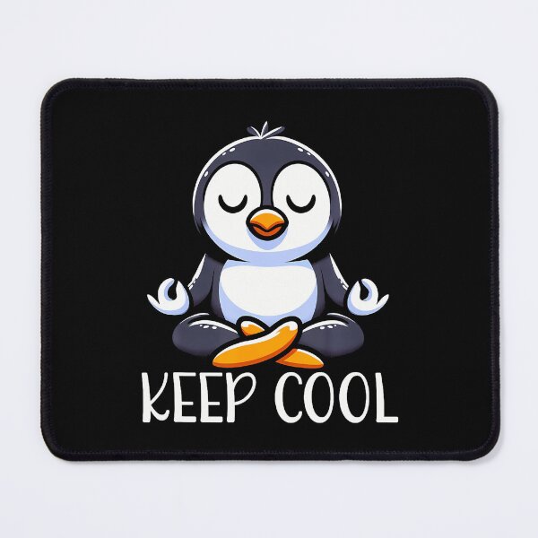 Item preview, Penguin Keep Cool Yoga Meditation designed and sold by AlicaMonica.