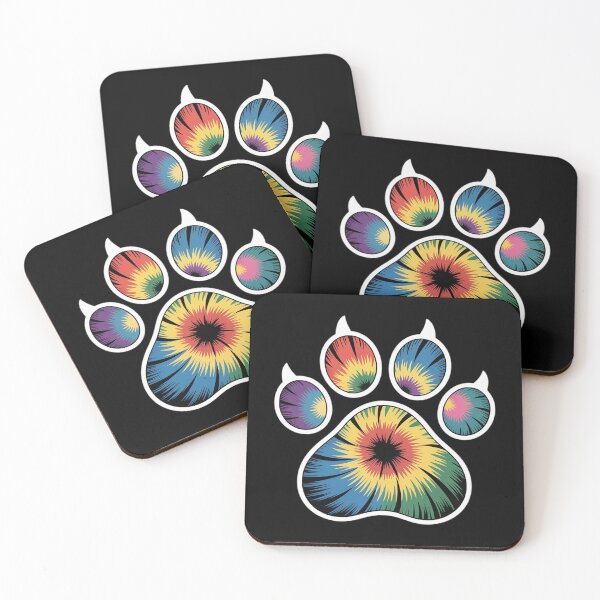 Item preview, Tie-Dye Dog Paw  designed and sold by RoyTill0Art.