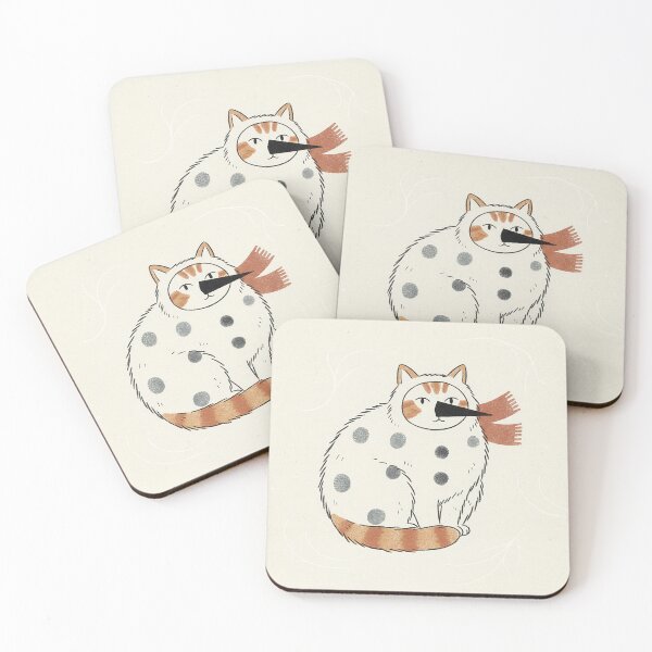 Item preview, Incognito Snowman Ginger Cat Disguise designed and sold by zzz888.