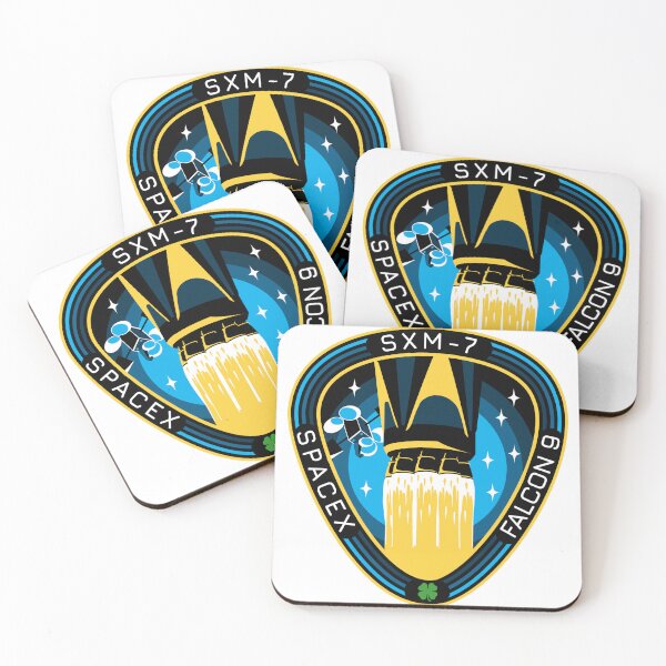 Item preview, SpaceX SXM-7 Communications Satellite Launch Patch designed and sold by CharlieDesings.