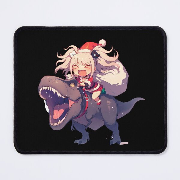 Item preview, Junko Enoshima Christmas Dinosaur Ride Danganronpa Anime designed and sold by Raslbazola.