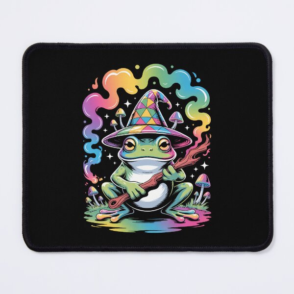 Item preview, Edm Dj Psychedelic Party Rave Frog Wizard Mushroom designed and sold by AlicaMonica.