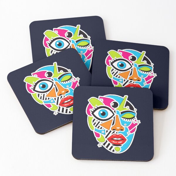 Item preview,  Abstract Pop Art Face designed and sold by Dakson Design - Fantasy Art.