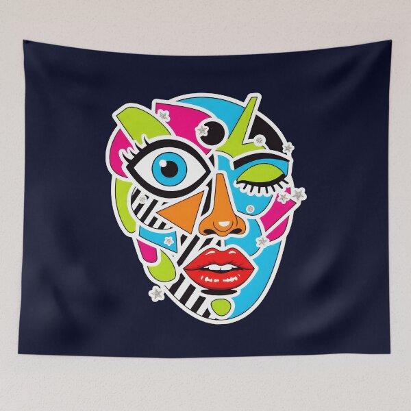 Item preview,  Abstract Pop Art Face designed and sold by Dakson Design - Fantasy Art.