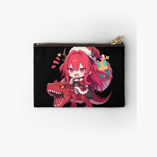 Item preview, Prelude Dawn Surtr Arknights Christmas Dinosaur Santa Ride Chibi Kawaii Festive Flame designed and sold by Raslbazola.