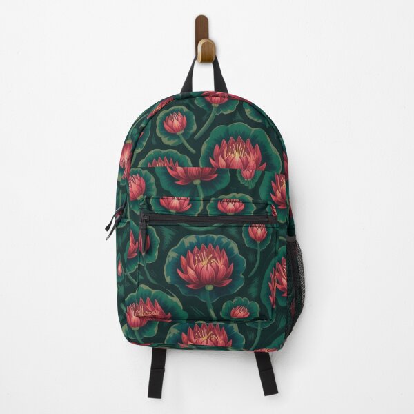 Item preview, Floral pattern of  red lotus flowers. designed and sold by Lilashakti ⭐️ ⭐️ ⭐️ ⭐️ ⭐️.