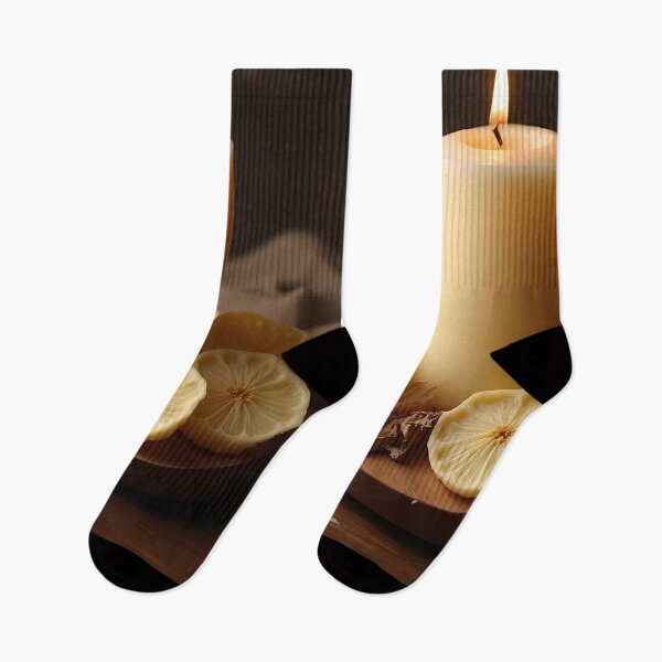 Item preview, Candle, lemon and atmospheric play of light. designed and sold by Mianku | Für das Leben.