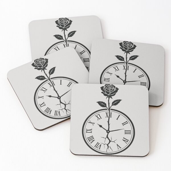 Item preview, Blooming Time Rose Clock T-Shirt – Meaningful Emotional Art Tee designed and sold by KDesignCrafts.