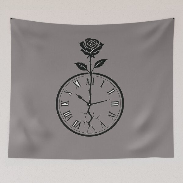 Item preview, Blooming Time Rose Clock T-Shirt – Meaningful Emotional Art Tee designed and sold by KDesignCrafts.