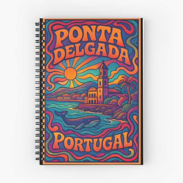 Item preview, Ponta Delgada Psychedelic Travel Poster - 70s Retro Art designed and sold by Cosmopolis.