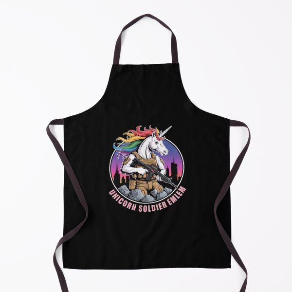 Item preview, Unicorn Shooting A Gun I Unicorn Warrior I Soldier Unicorn designed and sold by RoyTill0Art.