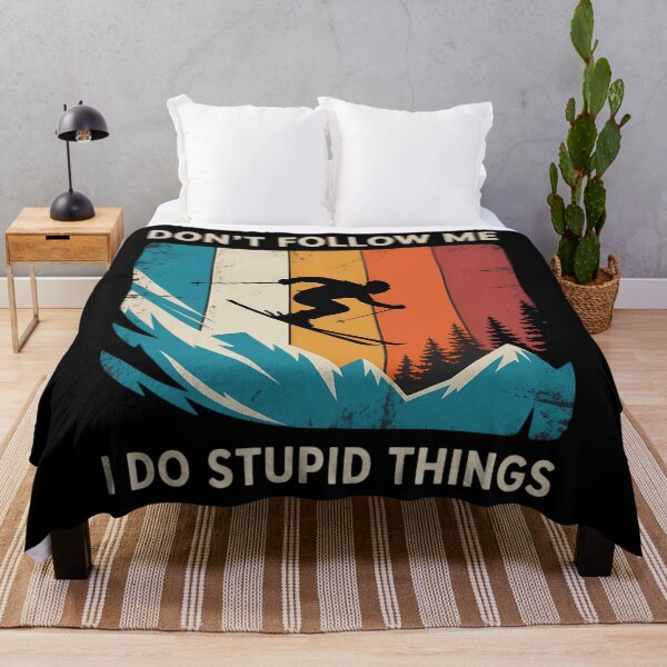 Item preview, Don't Follow Me I Do Stupid Things - Skiing Lover Ski Skier designed and sold by DentistLegal.