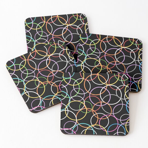 Item preview, Colorful Overlapping Circle Pattern – Minimal Abstract Geometric Design designed and sold by CreativeXHub.